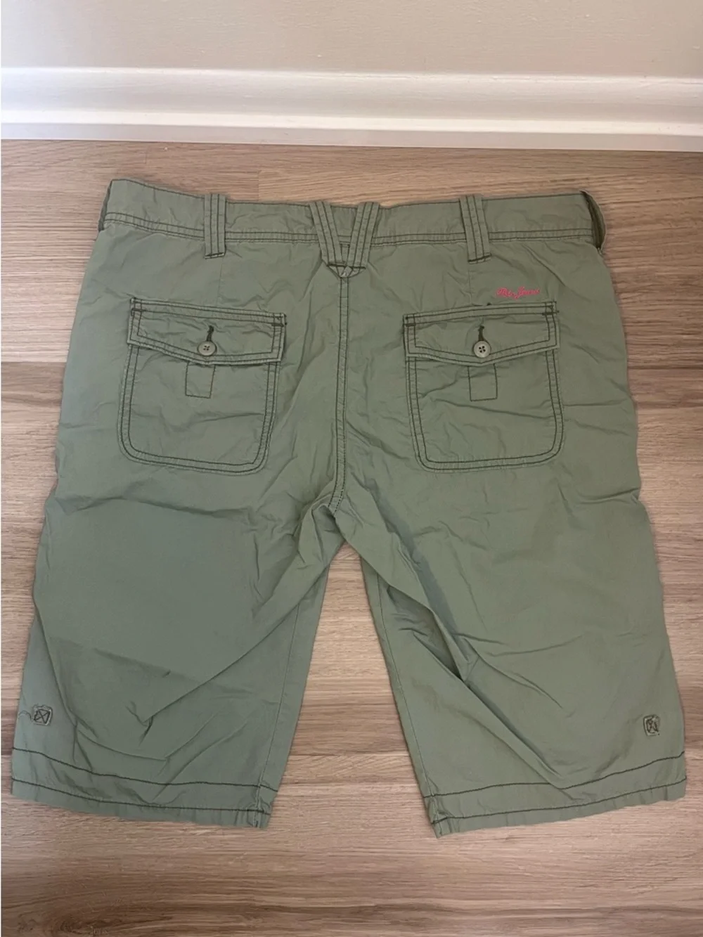 Polo‎ Jeans Ralph Lauren Cargo Capri Pants Olive Green Y2K inspired Size 10